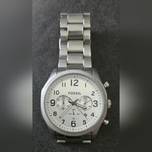 Fossil Foreman FS4864 men's chronograph watch stainless steel, No Battery